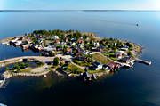 b�thus, flygbilder, flygfoton, H�lsingland, idyll, landskap, R�nnsk�r, samh�llen, sommar, stugor, �ar