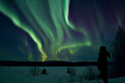 himmel, natur, norrsken, polarnatt, polarsken, vinter, �rstid, �rstider