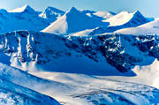 flygbilder, flygfoton, landskap, Lappland, vinter