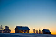 bygdeg�rd, gryning, gryningsljus, julst�mning, natt, NTO, st�mning, st�mningsbild, st�mningsbilder, vinter, vinternatt, V�lbacken, �rstid, �rstider